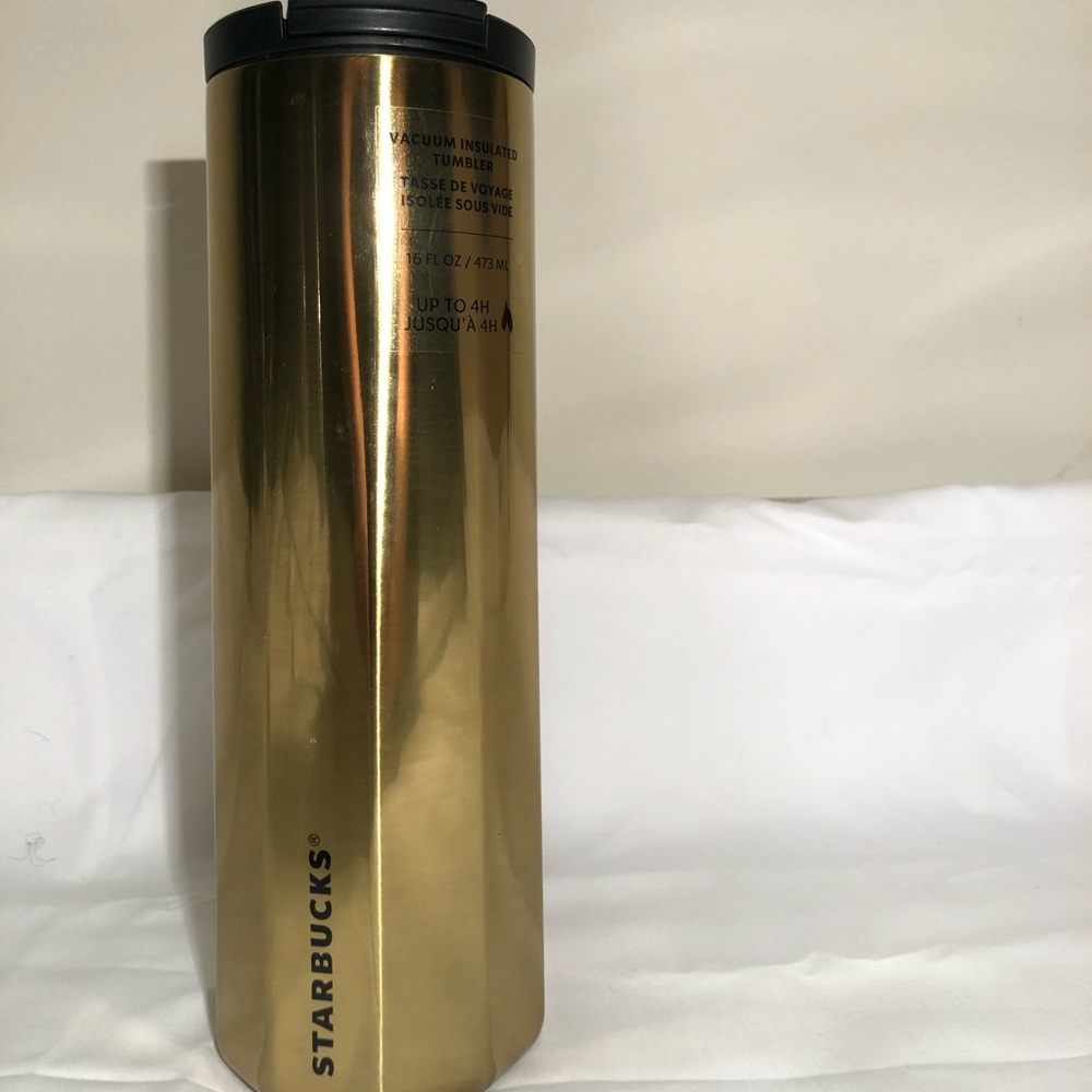 Gold starbucks tumbler